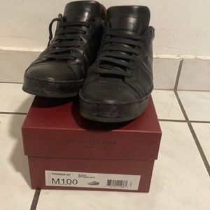 Donald j pliner Thomas -61 black antique calf